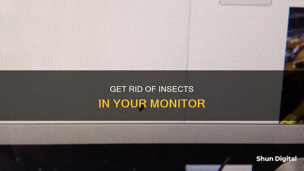 how to remove insect in monitor