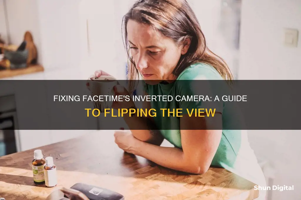 how to remove inverted camera on facetime