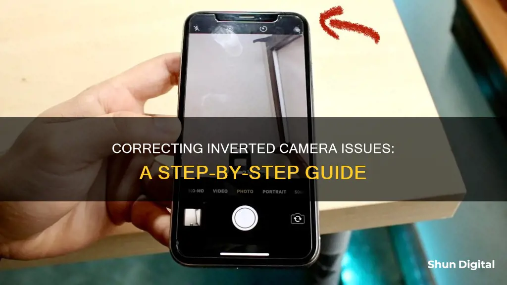 how to remove inverted camera