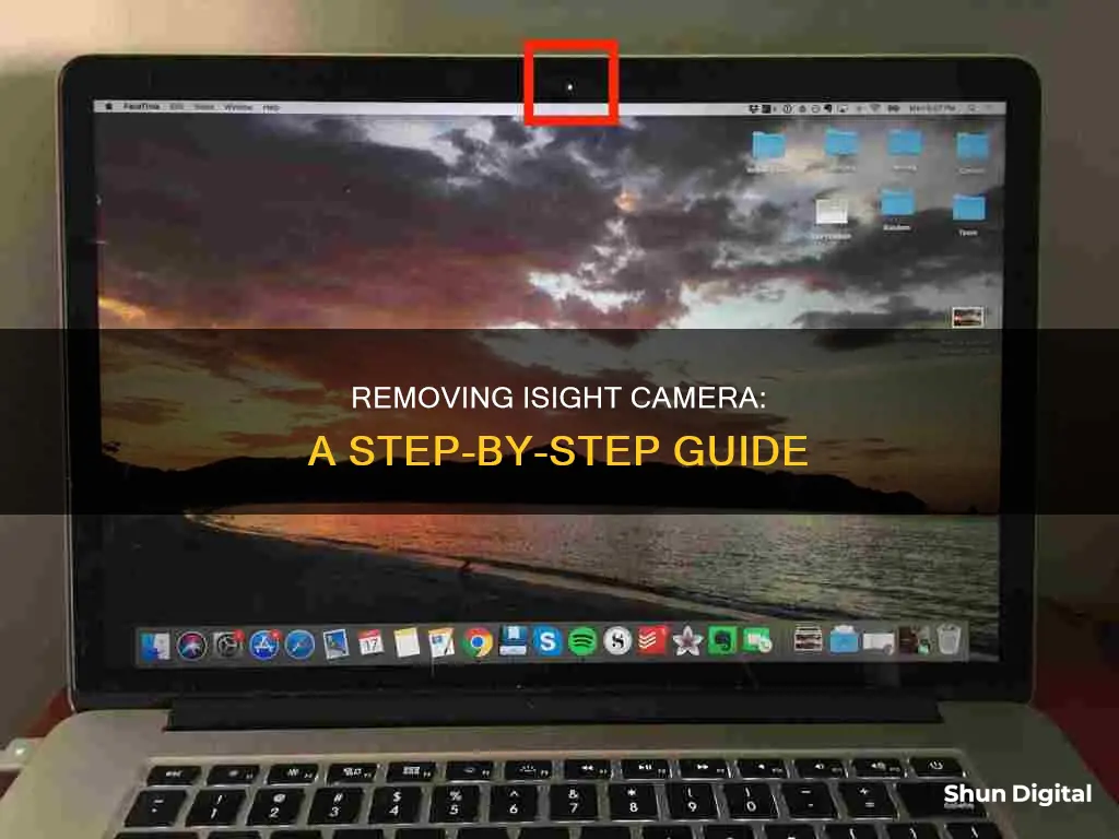 how to remove isight camera