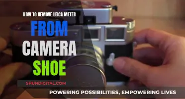 Removing Leica Meter: Detaching from Camera Shoe