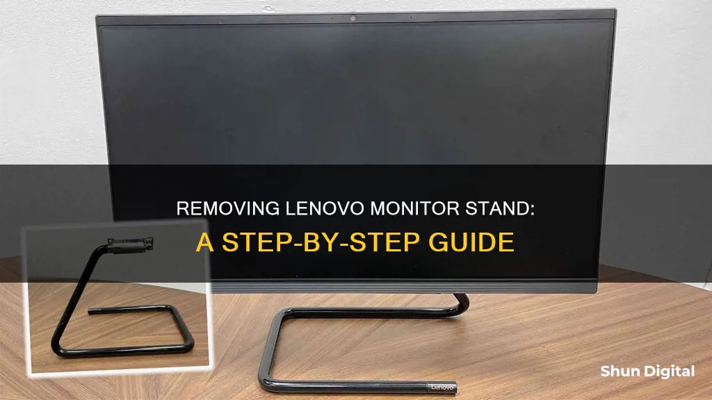 how to remove lenovo monitor stand