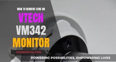 Removing the Lens on Your VTech VM342 Monitor