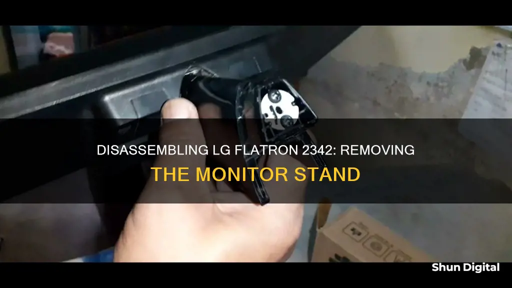 how to remove lg flatron 2342 lcd monitor stand