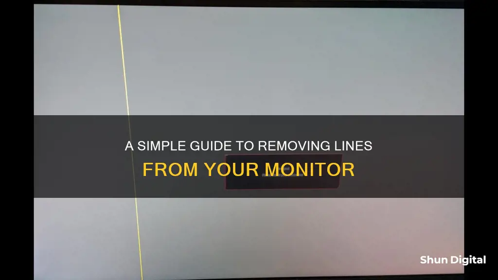 how to remove lines from monitor