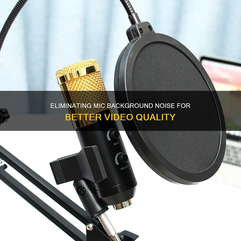 how to remove mic background noise camera