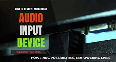 Removing Monitor Audio Input: A Simple Guide