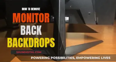 Removing Monitor Back Backdrops: A Step-by-Step Guide