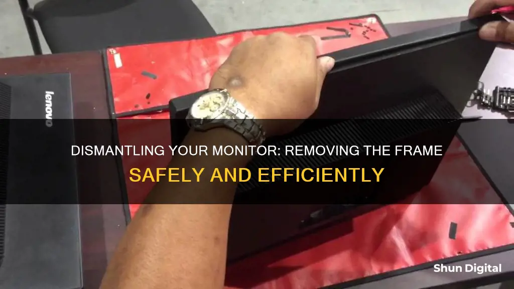 how to remove monitor frame