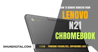 Removing the Monitor from a Lenovo N21 Chromebook