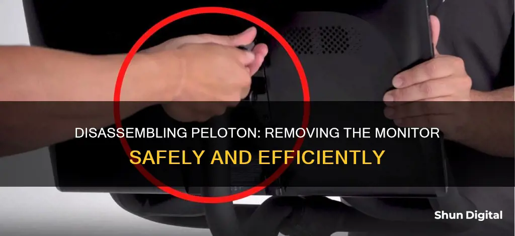 how to remove monitor from peloton