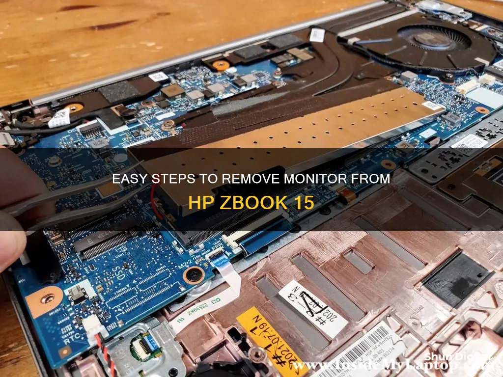 how to remove monitor hp zbook 15