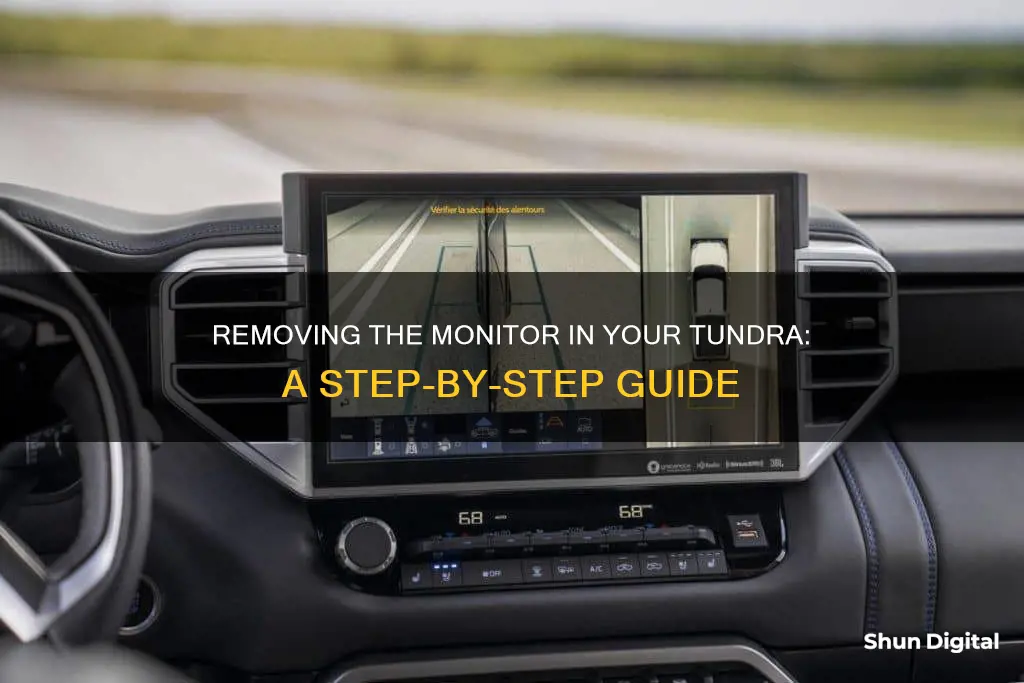 how to remove monitor in my tundra