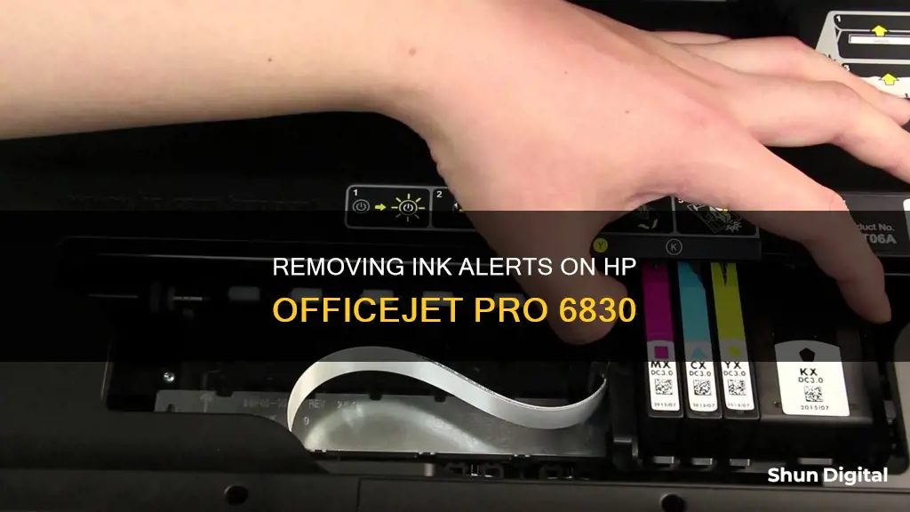 how to remove monitor ink alerts hp officejet pro 6830