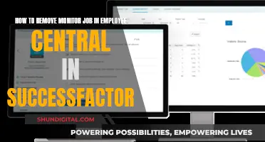 Removing Monitor Job in Employee Central with SuccessFactors