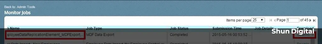 how to remove monitor job in employee central in successfactors