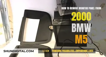 Removing the Monitor Panel from a 2000 BMW M5