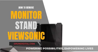 Removing a ViewSonic Monitor Stand: A Step-by-Step Guide