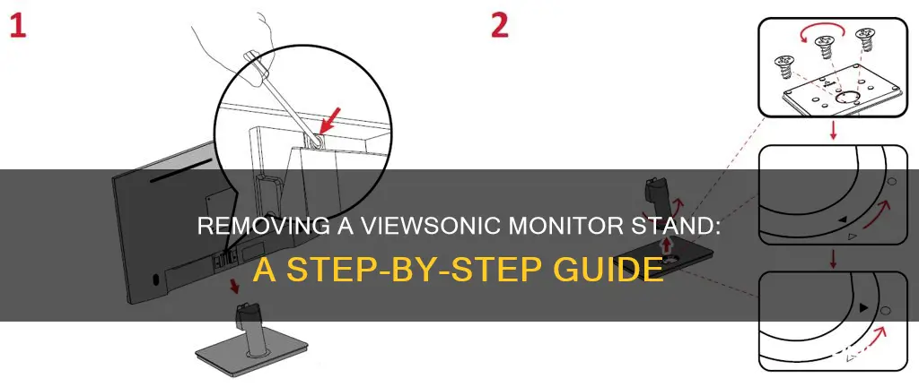 how to remove monitor stand viewsonic