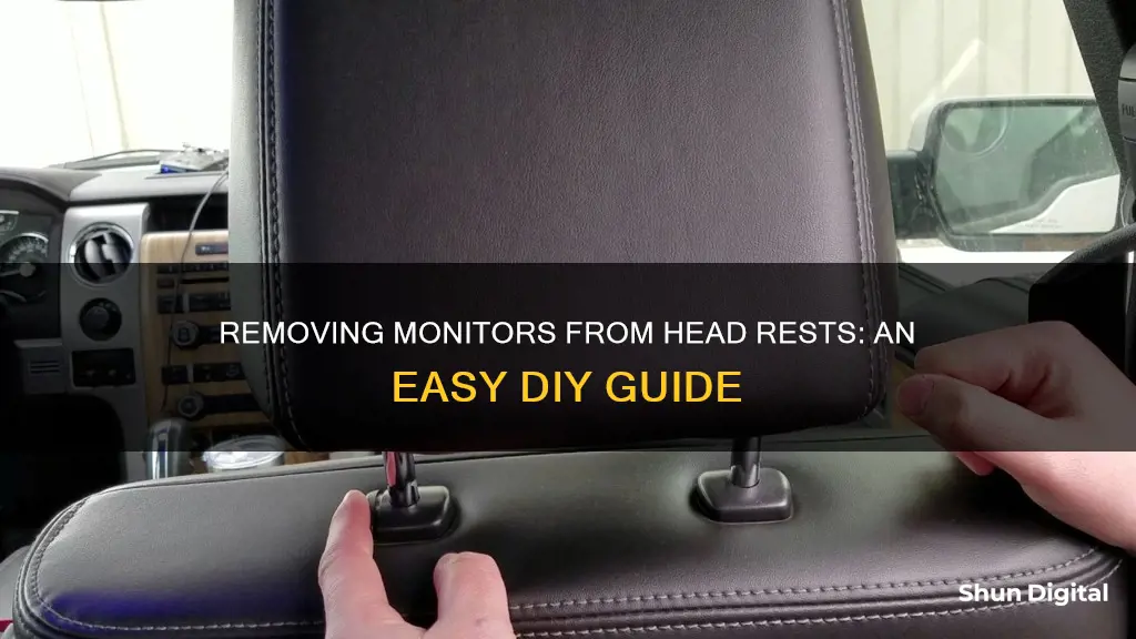 how to remove monitors from head rests