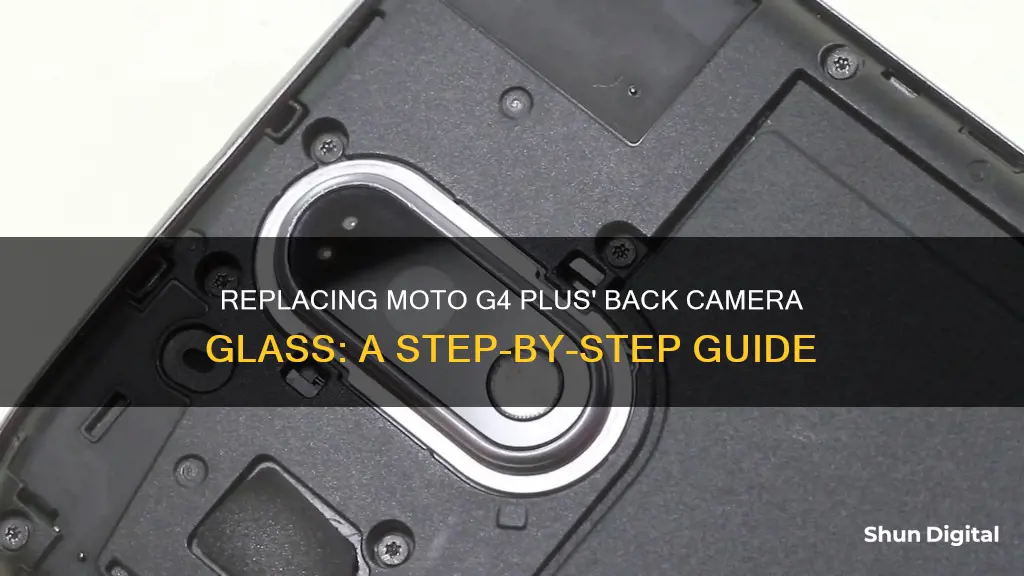 how to remove moto g4 plus back camera glass