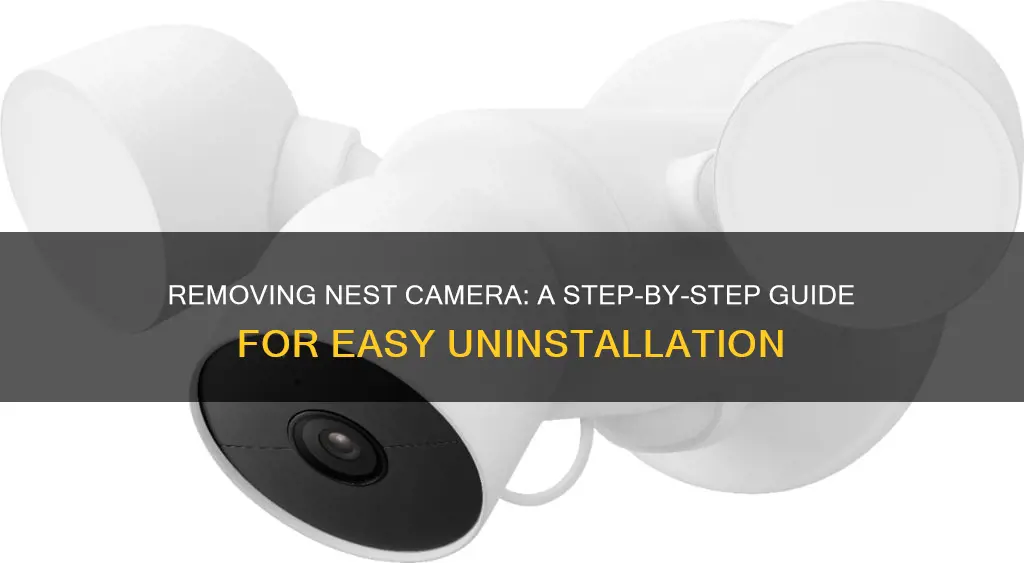 how to remove nest camera from wall