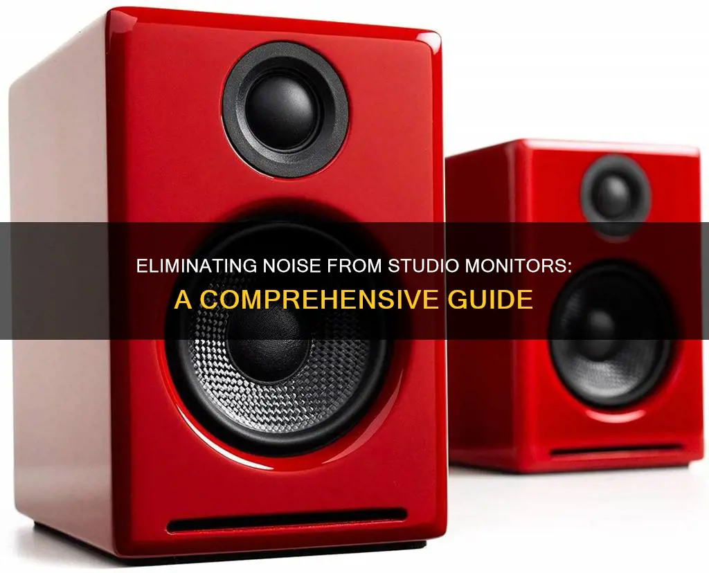 how to remove noise form studio monitors