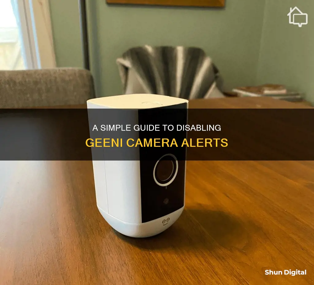 how to remove notifications on geeni camera