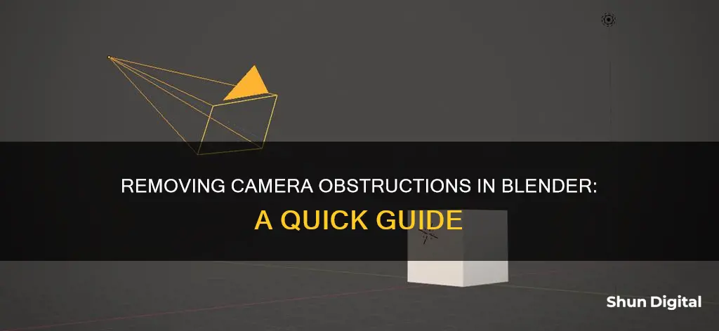 how to remove object as camera in blender