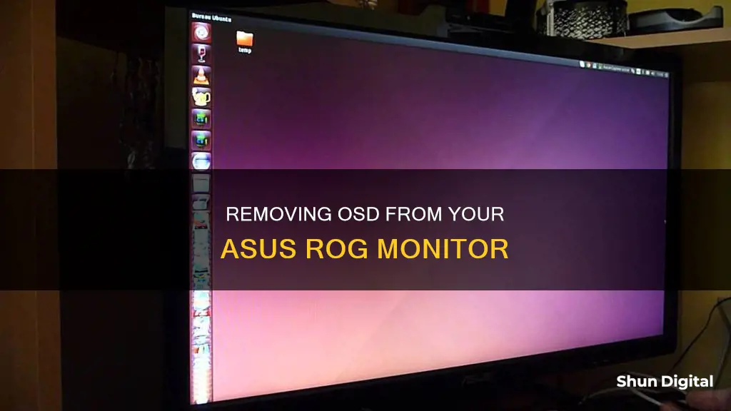 how to remove osd asus rog monitor