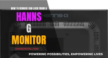 Unlocking Hanns G Monitor: Removing OSD Lock