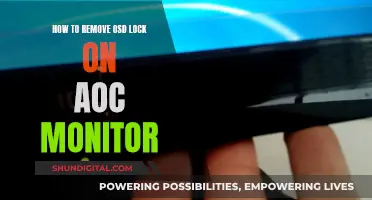 Unlocking AOC Monitor: Removing OSD Lock Efficiently