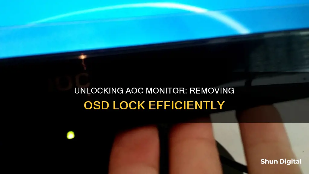 how to remove osd lock on aoc monitor