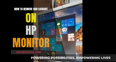 Unlocking HP Monitor: Removing OSD Lockout