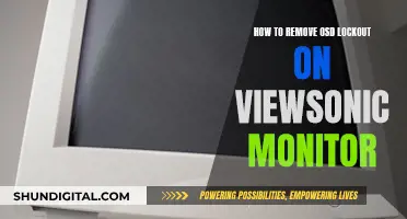 Unlocking ViewSonic Monitor: Removing OSD Lockout