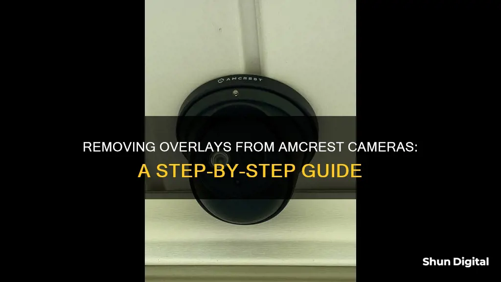 how to remove overlay from amcrest camera