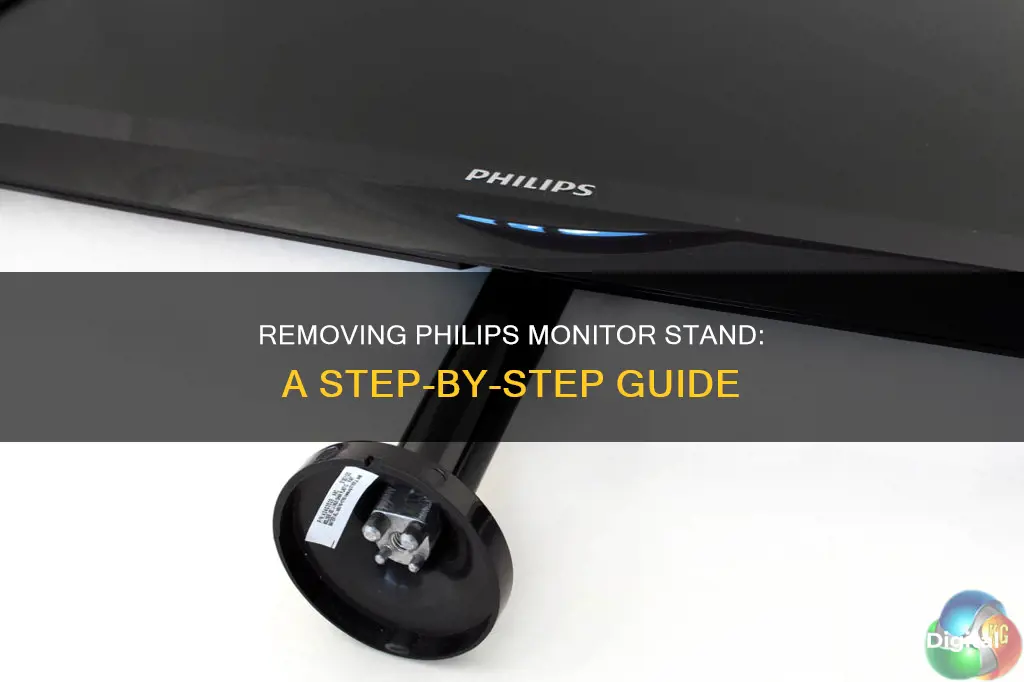 how to remove philips monitor stand