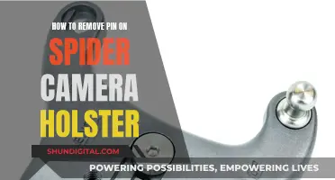 Removing the Pin from Your Spider Camera Holster