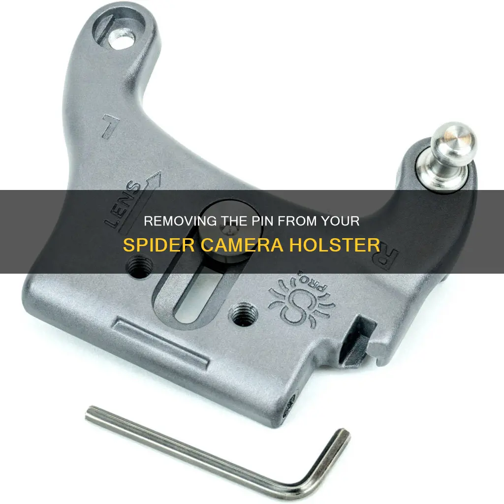 how to remove pin on spider camera holster