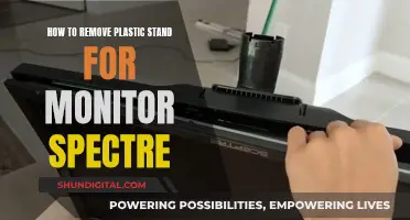 Removing the Plastic Stand from Your Spectre Monitor