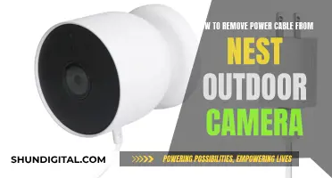 Removing the Power Cable from Your Nest Outdoor Camera