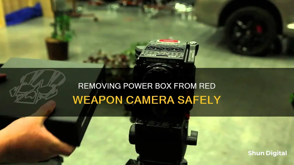 how to remove power distribution box from weapon red camera