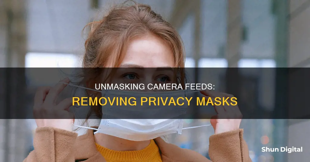 how to remove privacy mask from camera feed