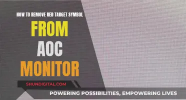 Removing the Red Target Symbol from Your AOC Monitor