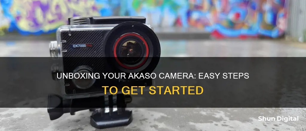 how to remove rhe akaso camera from the package