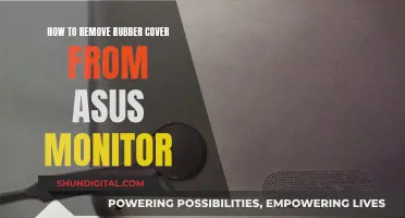 Removing Rubber Covers from Your ASUS Monitor Easily