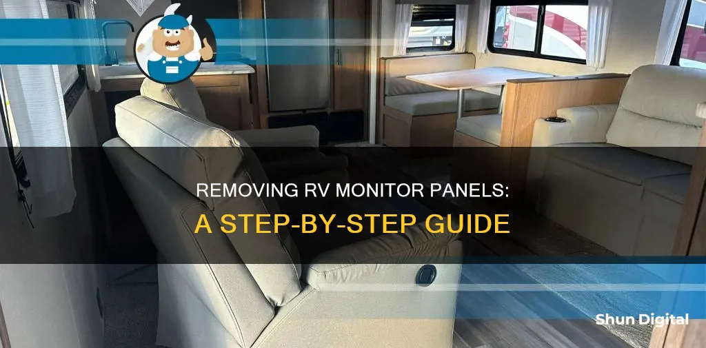 how to remove rv monitor panel