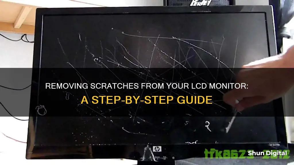 how to remove scratch from lcd monitor