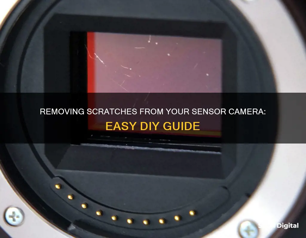 how to remove scratch from sensor camera