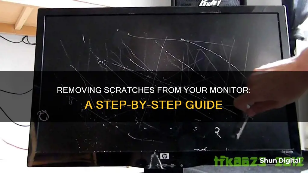 how to remove scratches from monitor